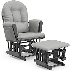 Storkcraft Premium Hoop Glider and Ottoman